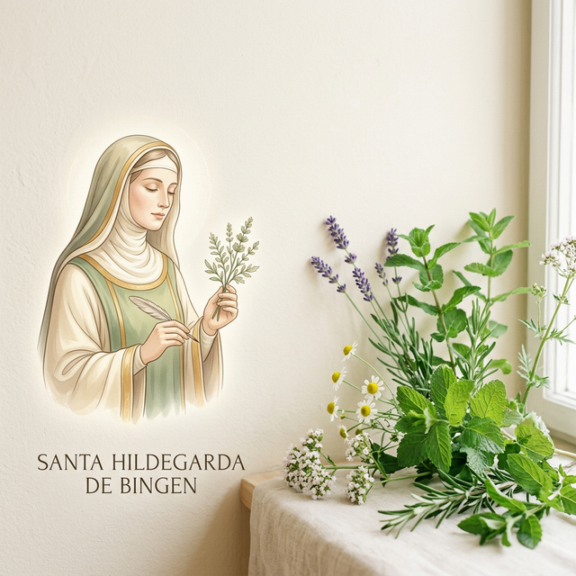 Plantas medicinales y Santa Hildegarda de Bingen